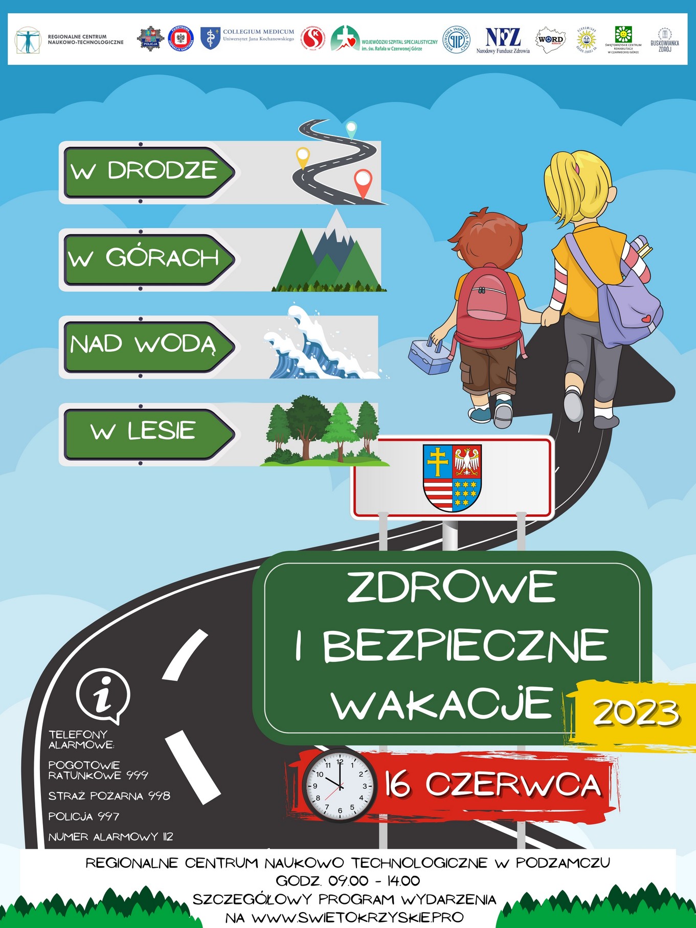 PLAKAT ZDROWE I BEZPIECZNE WAKACJE 2023